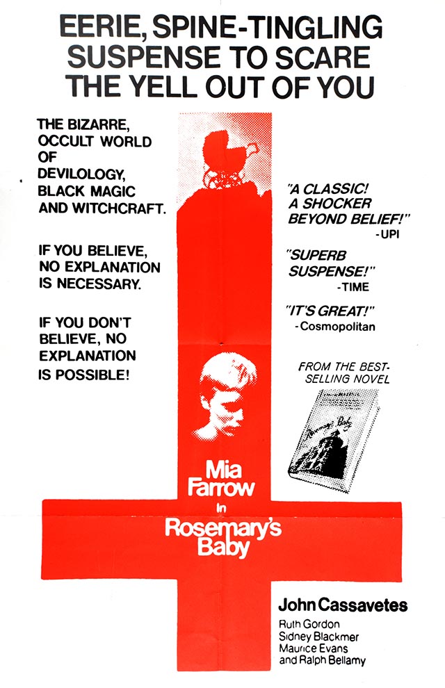 Английский плакат к фильму «Ребенок Розмари», постер из коллекции Музея кинематографии в Лодзи